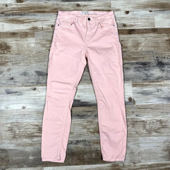 Jen7 by 7 for All Mankind Ankle Skinny Pink Pants Size 4 (28x25) - Picture 1 of 5